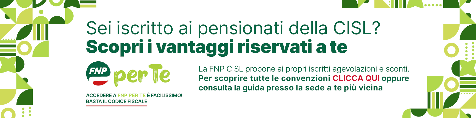 Scopri i servizi riservati a te - FNP per te