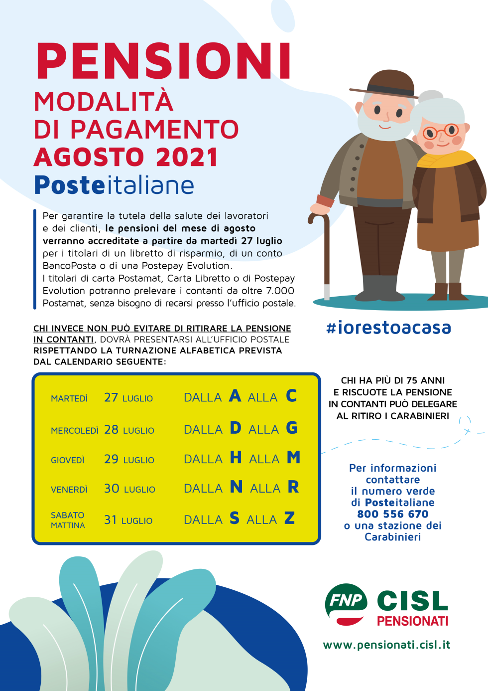 LE PENSIONI ....DI AGOSTO